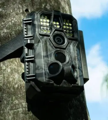 GardePro Trail Camera A5WF with White Flash — in use